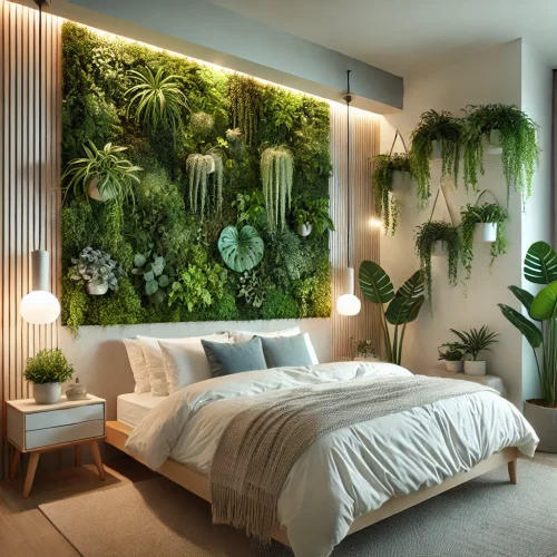 Jardín vertical en pared